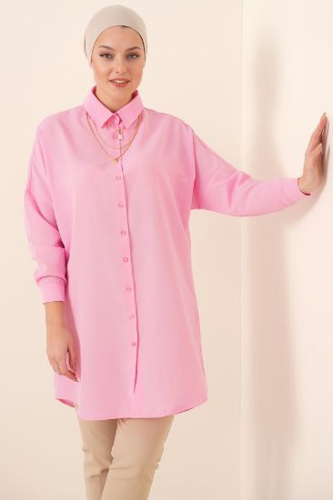 5845 Tesettür Tunik - Pembe resmi